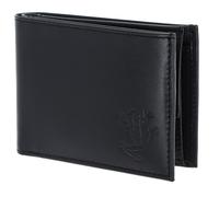 oxmox portafoglio Leather RFID Protect Frog 2.0 Embossed Black