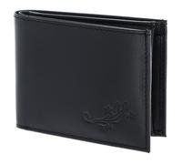 Oxmox Pelle portafoglio Leather RFID Protect Pocketbörse Lizard 2.0 Embossed Black nero