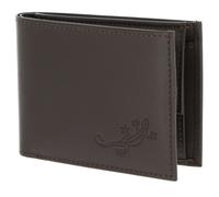 oxmox portafoglio Leather RFID Protect Lizard 2.0 Embossed Brown