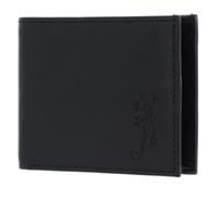 oxmox portafoglio Leather RFID Protect Lizard Embossed Black