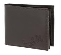oxmox portafoglio Leather RFID Protect Lizard Embossed Brown