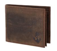 oxmox portafoglio Leather RFID Protect Querscheinbörse