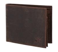 oxmox portafoglio Leather RFID Protect Querscheinbörse