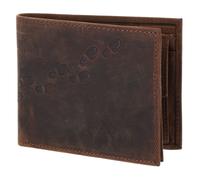 oxmox portafoglio Leather RFID Protect Querscheinbörse