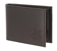 oxmox portafoglio Leather RFID Protect Turtle 2.0 Embossed Brown