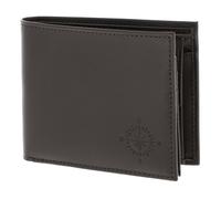 oxmox portafoglio Leather RFID Protect Windrose 2.0 Embossed Brown
