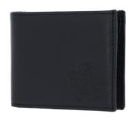 oxmox portafoglio Leather Turtle Embossed Black