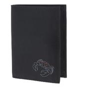 Oxmox portafoglio New Cryptan RFID Protect Kombibörse Crab Print Grey Black nero