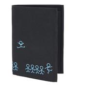 Oxmox portafoglio New Cryptan RFID Protect Kombibörse Jumping Jack 2.0 Print Cyan Black nero