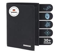 Oxmox portafoglio New Cryptan RFID Protect Kombibörse Pure 2.0 Metal Square Black nero