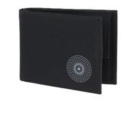 Oxmox portafoglio New Cryptan RFID Protect Pocketbörse Circle Bloom Print Grey Black nero