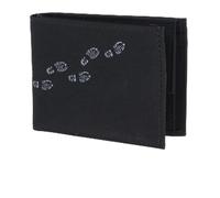 Oxmox portafoglio New Cryptan RFID Protect Pocketbörse Footsteps 2.0 Print Grey Black nero