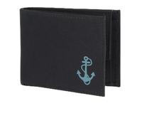 Oxmox portafoglio New Cryptan RFID Protect Pocketbörse Freedom Anchor Print Cyan Black nero