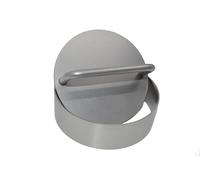 Oxnfeia Pressa per hamburger in acciaio inox, set da 2 pezzi, ideale per toppe dalla forma uniforme e per grigliare, sostenibile, lavabile in lavastoviglie e antiruggine, diametro 11 cm
