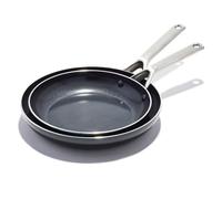 OXO Agility Series set di padelle 24 cm e 28 cm | rivestimento ceramico antiaderente No-PFAS, alluminio a riscaldamento rapido, base adatta all’induzione, forno fino a 200 °C