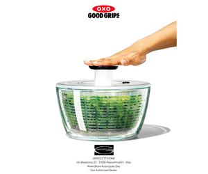 Oxo - Centrifuga Asciuga Insalata grande - ø cm 27,5 - 5,9 litri - in Vetro