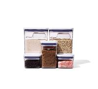OXO Good Grips 8 Piece Baking Essentials Pop Container Set Contenitore ermetico per Alimenti, Plastica, Trasparente