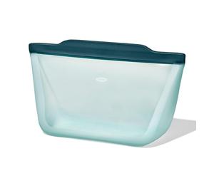 OXO Good Grips - Borsa riutilizzabile in silicone, 1,8 l, colore: Laguna
