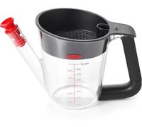 Oxo Good Grips, caraffa separa grassi 500 ml con coperchio e tappo