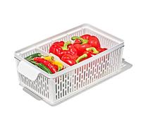 OXO Good Grips Conserva Prodotti Freschi: Contenitore Medio: Mantiene Frutta e Verdura Fresche Più a Lungo + Divisore Regolabile + Cesto Rimovibile per Circolazione dell'Aria