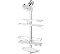 OXO Aluminum 3 Tier Shower Caddy Good Grips-Mensola da Doccia a 3 Ripiani in Alluminio, Argento