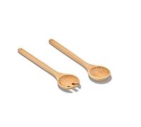 OXO Good Grips Posate per insalata in legno di faggio – Set da 2 pezzi, resistenti