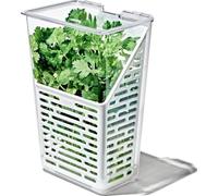 OXO Contenitore per erbe aromatiche Good Grips Produce Saver 11,4 x 15,2 x 28,7 cm Bianco
