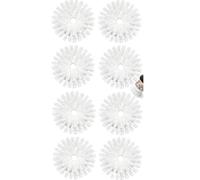 OXO Good Grips - Ricariche per spazzolino dosatore di sapone per piatti, confezione da 8 testine di ricambio per spazzola OXO Palm (bianco)