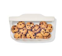 OXO Good Grips Sacchetto snack riutilizzabile in silicone, 335 mL, Avena | Struttura in silicone per uso alimentare, senza perdite, finitura resistente alla polvere, adatta al microonde