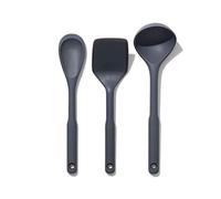 OXO Good Grips-Set di Utensili in Silicone, 3 Pezzi, Grigio
