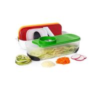 OXO Good Grips Set Spiralizzatore, Grattugia alimentare e Mandolina Multiuso con Contenitore