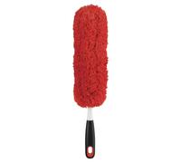 OXO Good Grips Spolverino a mano in microfibra | Testa in microfibra a due lati, flessibile per gli spazi stretti, senza spray detergenti, lavabile e riutilizzabile
