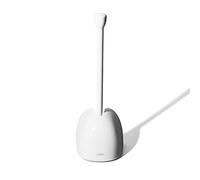 OXO Good Grips - Sturatore per WC con custodia, colore: bianco