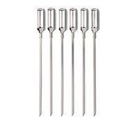OXO Grilling Skewers Spiedini per Grigliare, Inossidabile, Acciaio Inox