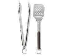 OXO Good Grips Set di Paletta e Pinze per Barbecue in Acciaio inossidabile