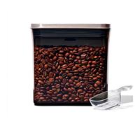 OXO POP Contenitore per caffè in acciaio con misurino - conservazione ermetica da 1,6 litri, coperchio in acciaio inossidabile, corpo colorato, design salvaspazio, include misurino da 30 ml
