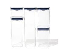 OXO Set 5 Contenitori Good Grips POP 2.0 Container 0.4 Lt, 1.1 Lt, 1.7 Lt, 2.1 Lt