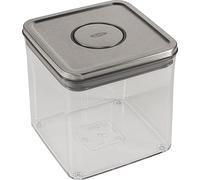 OXO Steel Contenitore Alimentare POP, Grande, Sezione Quadrata, Altezza Ridotta, 2.6 l