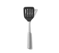 OXO Steel Spatola flessibile in silicone – Anti-graffio, resistente al calore, manico acciaio