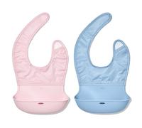 OXO Tot Bavaglino arrotolabile, confezione da 2, motivo: fiori e crepuscolo