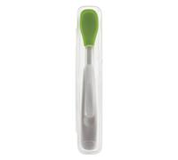 Oxo Tot - Cucchiaio per bimbi con custodia da viaggio On the go, colore: Verde