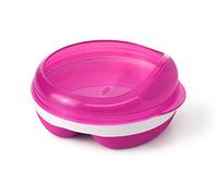 Oxo Tot - Piatto per pappe con divisorio, colore: Lampone