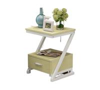 OXOAMP Comodino Comodino Moderno Semplice Comodino Creativo Armadietto for Camera da Letto Nordico Multifunzionale Soggiorno(White Maple Color)