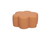 OXOAMP Poggiapiedi Petalo Sgabello basso Divano Sgabello con gradino Sgabello da seduta in tessuto Ottoman Pouf for la casa Sgabello cambio scarpe for sgabello creativo Comodo(Orange)