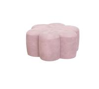OXOAMP Poggiapiedi Petalo Sgabello basso Divano Sgabello con gradino Sgabello da seduta in tessuto Ottoman Pouf for la casa Sgabello cambio scarpe for sgabello creativo Comodo(Light Pink)
