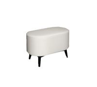 OXOAMP Poggiapiedi Sgabello for scarpe Sgabello for divano Sgabello singolo in legno massello leggero di lusso ottomano for soggiorno, camera da letto, sgabello creativo for la casa Comodo(Off-white)