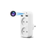 OXOAMP Telecamera nascosta Mini telecamera con presa a muro con interfaccia USB HD Portable Home Plug Telecamera IP wireless Monitoraggio remoto WiFi