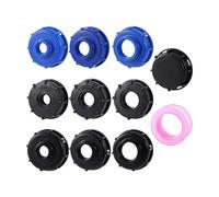 OXOLAMRIN Adattatore per Serbatoio IBC,Tappo Adattatore IBC, Adattatore for Serbatoio IBC da 60 mm con Filettatura S60 a connettore Femmina 1/2 3/4 1 Pollice, Nero(1324)