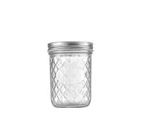 OXOLAMRIN Barattoli di vetro con coperchio, Vasetti di vetro trasparente for marmellata frutta secca 120-650 ml(450ml)