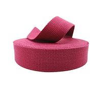 OXOLAMRIN Cinghia in nylon, Cinghia in fettuccia di cotone poliestere 32 mm 10 iarde multicolore(Rose)